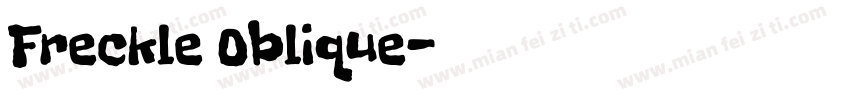 Freckle Oblique字体转换